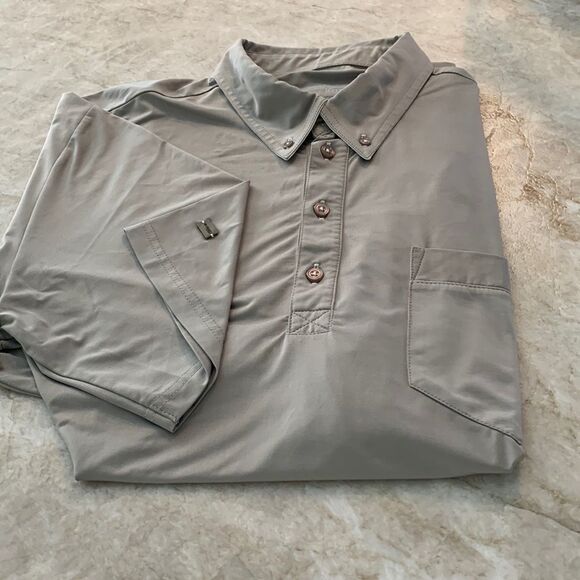 XL Gray Short Sleeve Polo - Picture 2 of 6